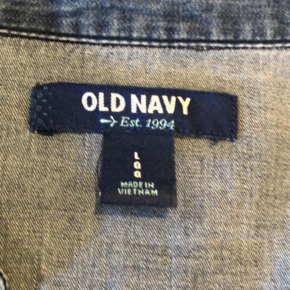 Old Navy women’s denim tunic.  Size large. - Picture 2 of 6